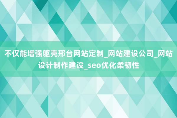 不仅能增强躯壳邢台网站定制_网站建设公司_网站设计制作建设_seo优化柔韧性